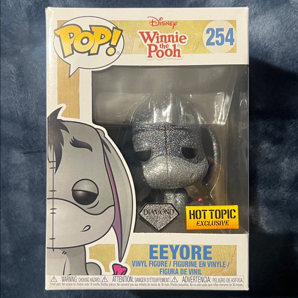 NWT Funko Pop Winnie The Pooh Eeyore Diamond Collection 254 HotTopic Exclusive - Picture 2 of 7